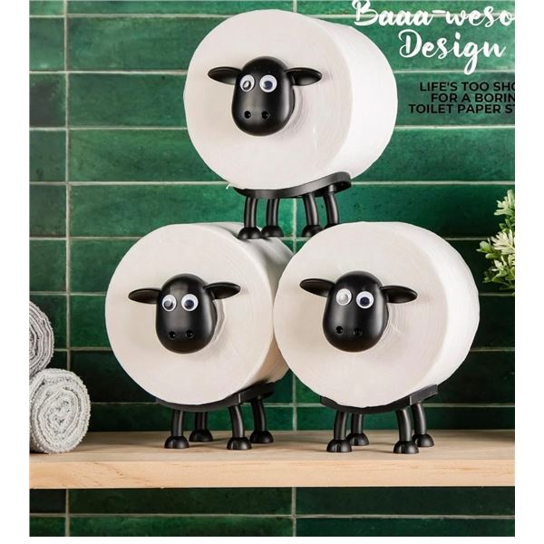 NEW Group of 4 Sheep Roll Holder ( 3-Pack each)