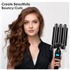 Image 2 : NEW group of 2 Blue Top Prefessional Curling Iron Wave hair & 2-pack Wall Mount Holders