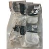Image 1 : NEW Group of 6 2-Pack Waterproof Black & White Storage Bag Container Reusable (Bin is not included)
