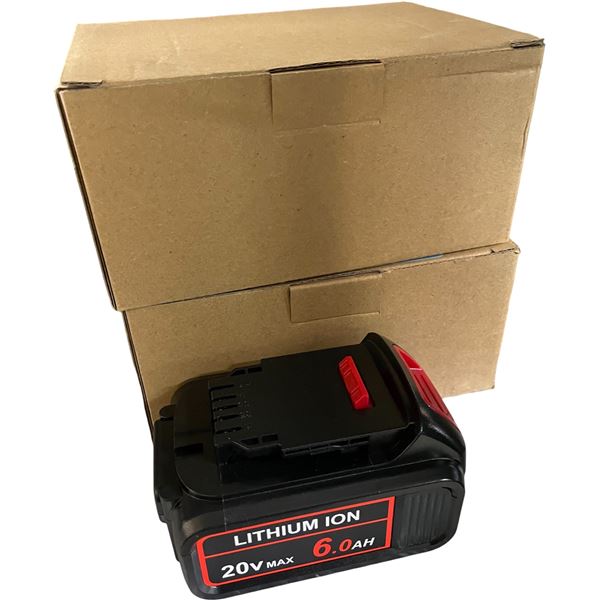 NEW Group of 2 2-pack 20V Lithium Battery Replacement - R.V. Total $100