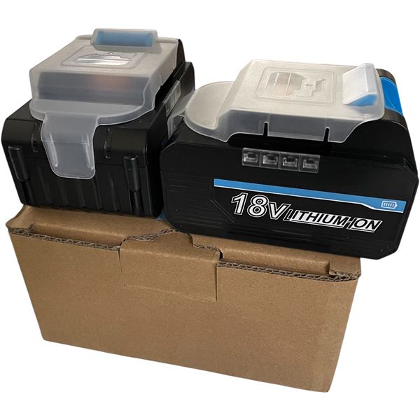 NEW Group of 2 2-pack 18V Lithium Battery Replacement - R.V. Total $100