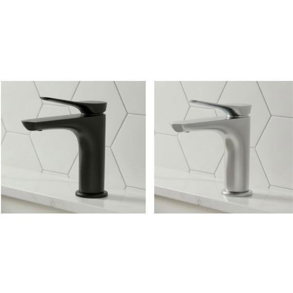 NEW Ollie Nickel Rounded Faucet Chrome & Matte black