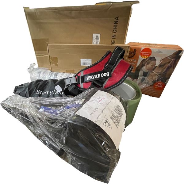 NEW Group of Pet Accessories - includes Pet Player/Harnesses/ Stock Tank De-Icer & More