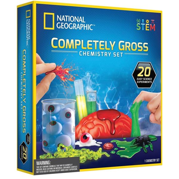 NEW Group of 2 National Geographic "Completely Gross" Chemistry Kits - R.V. $45/each