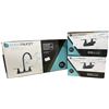 Image 1 : NEW Dura Faucet Elegant Matte Black RV. Lavatory Faucet (2 pcs) & J-Spout Kitchen Faucet
