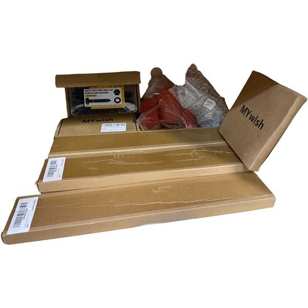 NEW Group of MyWish Heavy Duty Hex Head Lag Screws/Washers Kits (2 pcs) & Heavy Duty 5th Wheel Pin P