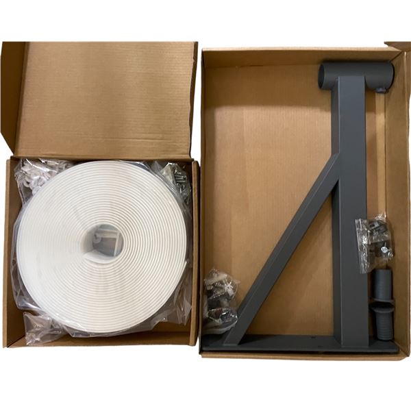 NEW Garage Door Black Seal Kit & Metal Tube Mounting