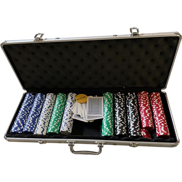 NEW 300 pcs Poker Chips Set in Aluminium Carrying Case