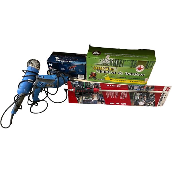 NEW BBQ Bamboo Charcoals Box & Mastercraft T-Handle Hex Key Set