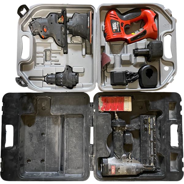 Black & Decker Firestorm Quattro 12V Cordless Multi-Tool Kit & SENCO Nailer