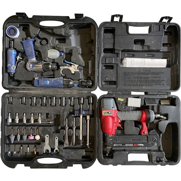 SENCO Finish Stapler SLS15Mg & Multi(pcs Air Tool Kit