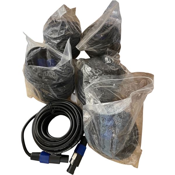 NEW Group of Professional Speakon Cables RVV 2x2.5mm2 - approx. 10 pcs