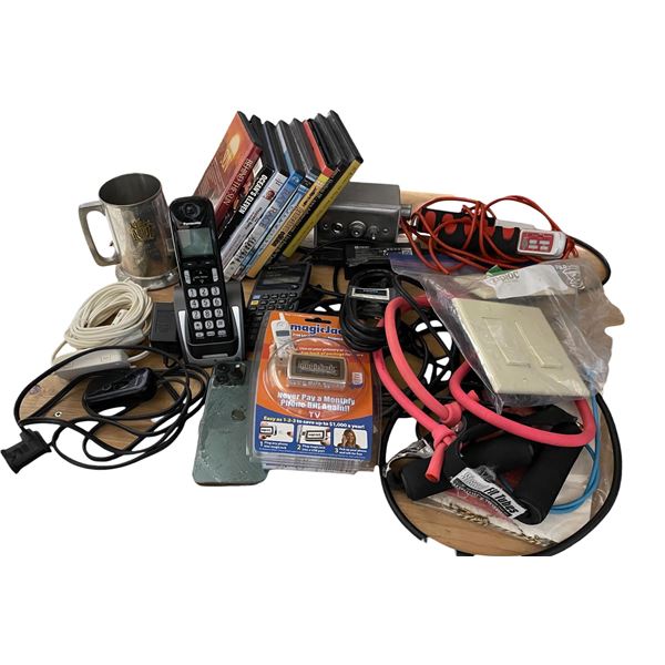 Large Group of Assorted Electronics, Home Phones & DVD