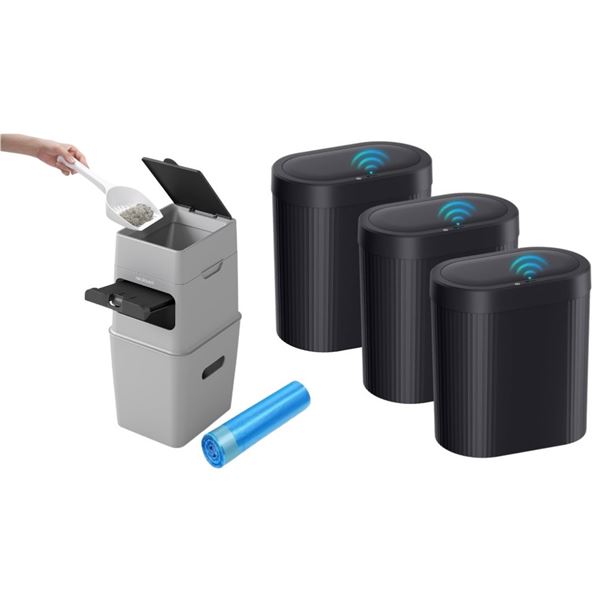 NEW Intelligent Waste Bin & Neekasa Waste Disposal System (Open Box - Content Unknown)