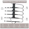 Image 2 : NEW Group of MORALVE 4-pack of 20 Metal Open-Ended Pant Hangers
