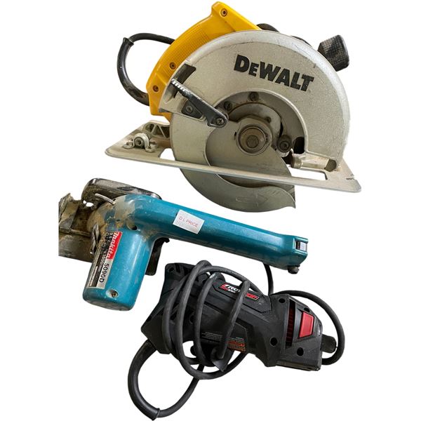 Group of 3 Tools - includes Dewalt Circular Saw/Makita Circular Saw & RotoZip Rotosaw Spiral Saw