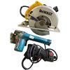 Image 1 : Group of 3 Tools - includes Dewalt Circular Saw/Makita Circular Saw & RotoZip Rotosaw Spiral Saw