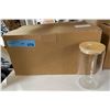 Image 3 : NEW 2-pack of Bamboo Lids Straws Glass Cans - approx. 8 pcs