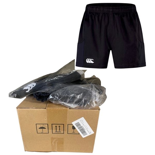NEW Group of 2 Canterbury Advantage Rugby Shorts (Size L) & Retro Helmet Motorcycle (Small - Blue)