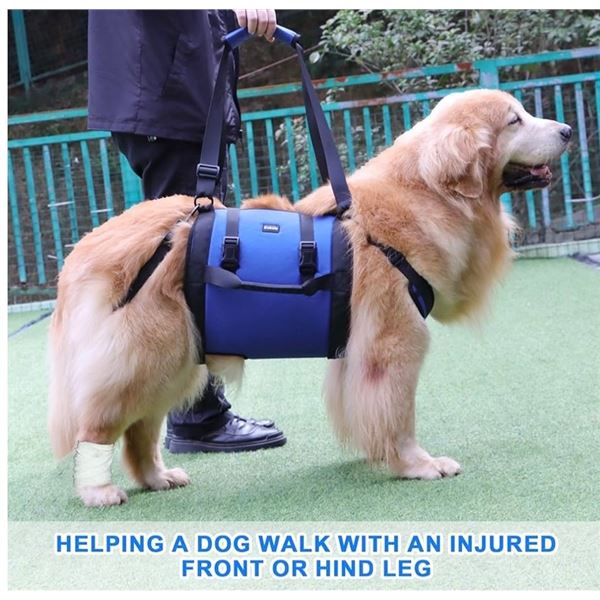 NEW Group of 2 Dog Lift Harness Dog Sling Carrier (Size XXL - Blue)