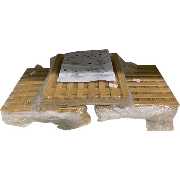 NEW 3-Tiers Wooden Storage Racks - 3 pcs