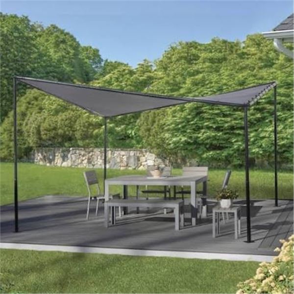 Del Ray Grey Gazebo 12 x 12 - Open Box (Content unknown)