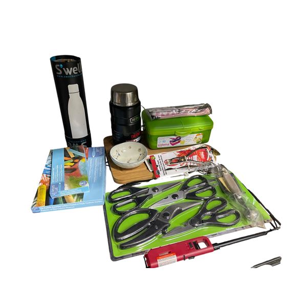 Large Group of Kitchenware & Art Supplies - includes New Japanese Chopsticks/ Kitchen Shears Kit/The