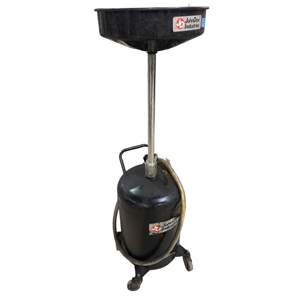 JohnDow Industries Portable Automotive Oil Drain Tank w/ Large Funnel & Hose