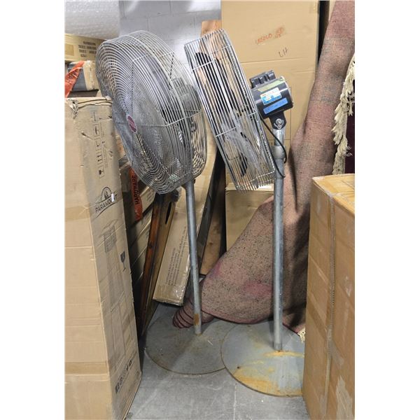 Group of 2 Industrial Fans 115V - Untested