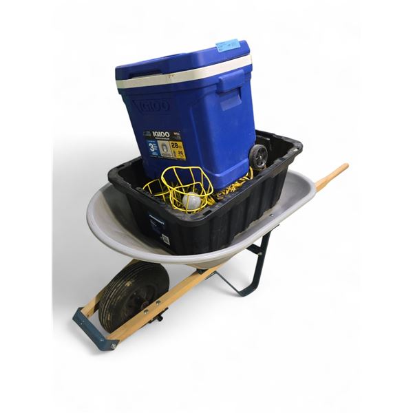 Group Lot of Misc Items - includes Igloo Cooler/Cables/Lamps & More