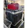 Image 2 : Group Lot of Road Equipment Case/Red Tool Box/White shelving & More