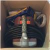 Image 2 : Shelf lot of Airless Spray Painter, Wet/Dry Vac, Fenwick 3.5 Case, Etc.