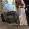 Image 2 : Group of Misc - Bosch Drills, Ryobi AIRgrip, Mastercraft Compact Saw, Etc.