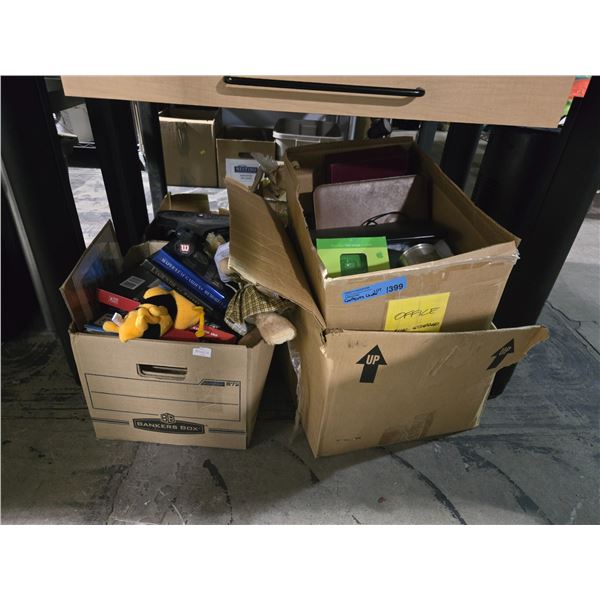 Group of Misc - Stuffed Toys, Tennis Racket, Paperwork/Binders, Books, Etc.