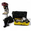 Image 1 : SKIL Bench-Top Drill Press, Mini Pedal Exerciser, Stanley Toolbox w/ Hardware, Etc.