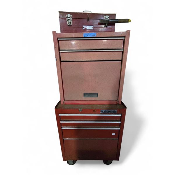 Mastercraft Tool Box w/Contents, Red Tool Box & Craftman Tool Box