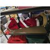 Image 3 : Contents of Shelf - Christmas Decor, Santa Claus Figure, 2 Tots of Misc, Kids Suitcase, Etc (Shelf N