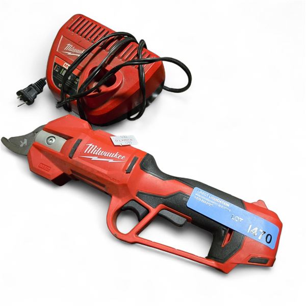 Group of 2 Milwaukee Pruning Shears & Milwaukee M12 Battery Charger