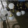 Image 3 : Group of Misc - Brass Decor, Lighting, Clothing & Grip Rite Air Compressor