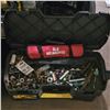 Image 3 : Mixed Tool Bins w/ Pump, Milwaukee Case, Hardware & Assorted Tools