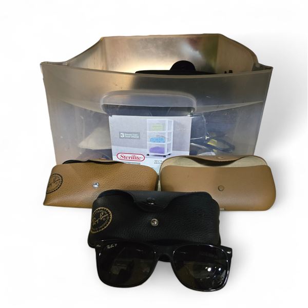 Group of Various Sunglasses - Ray Bans w/Various Cases