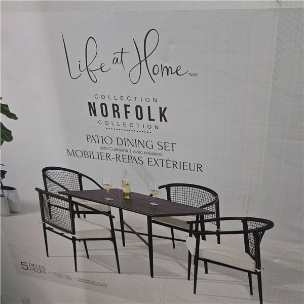 LH Norfolk 5 PC Dining Set - Table w/Finning CAT Tool Box