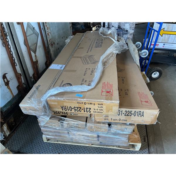 Pallet of Eztia Boxes 2/3, Zinus, Annemarie Fabric Covere Queen.