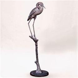 Hungry Heron on Branch