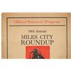 Image 3 : Ca. 1930 Miles City, Montana Roundup Rodeo Program