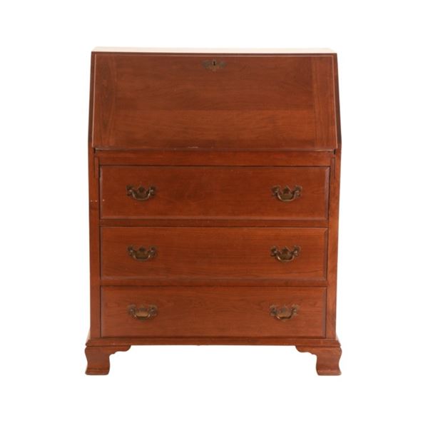 Maddox Cherry Wood Drop Front Secretary Desk