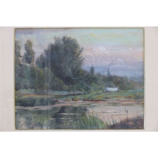 Charles Graham (1852-1911) Watercolor ca. 1894