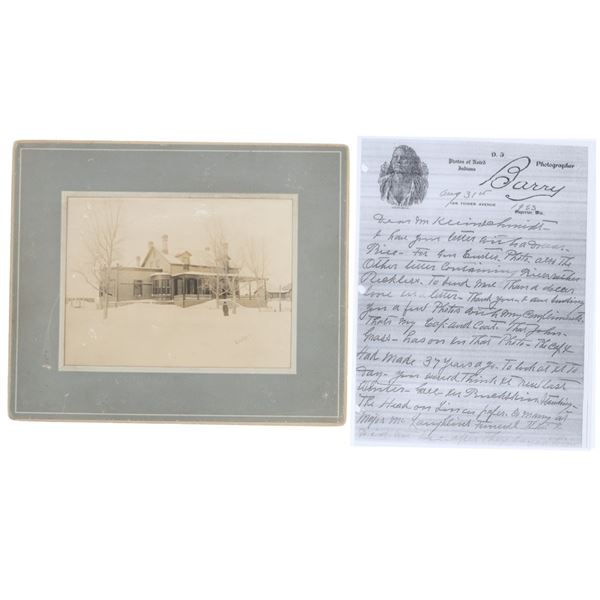 D. F. Barry Photo Of Lt. Col. Custer's Home 1873