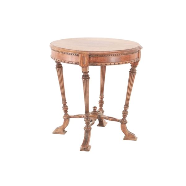 Victorian Era French Louis XVI Round Side Table