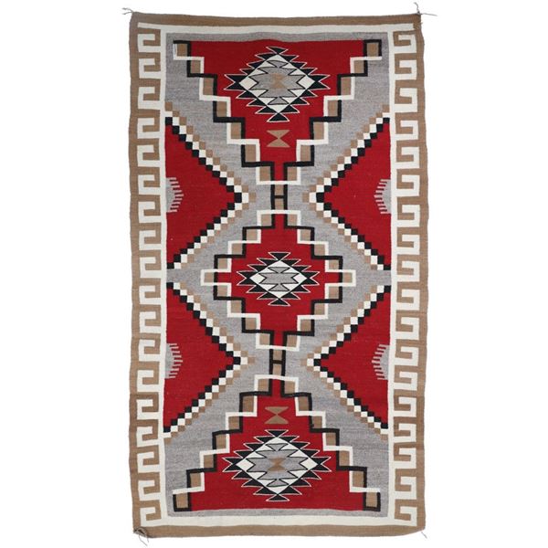 Ca. 1920 Navajo Teec Nos Pos Rug ex-Fort Defiance